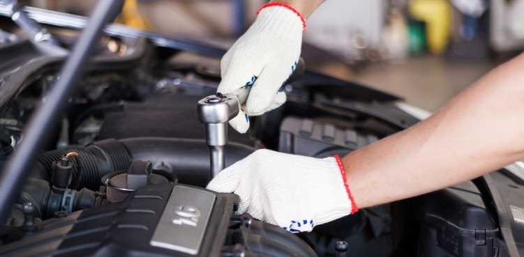 MOT Test Front Of Car